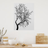 Winterbaumausdruck Poster (Küche)