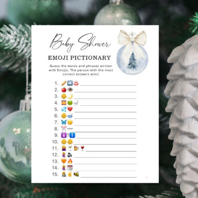 Winterbaumdekoration Kinderspiel Emoji (Von Creator hochgeladen)