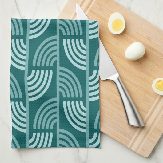 Winterbäume 2.Abstraktes Muster Geschirrtuch (Viertel Falte)