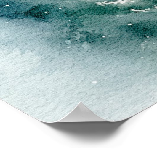 Winterbäume 60 Willkommenszeichen Poster (Ecke)