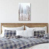 Winterbäume auf hellblauem Himmel Leinwanddruck (Insitu (Schlafzimmer))