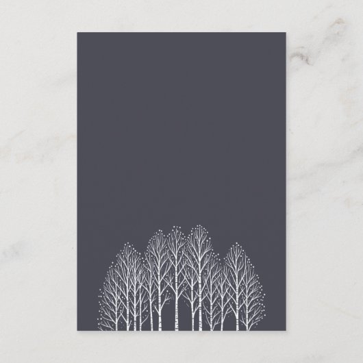 Winterbäume Begleitkarte (Rückseite)