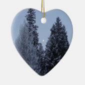 Winterbäume bei Morgengrauen Montana Landschaft Keramikornament (Rechts)