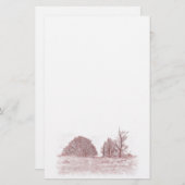 WINTERBÄUME BRIEFPAPIER (Vorne/Hinten)