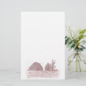 WINTERBÄUME BRIEFPAPIER (Stehend Vorderseite)