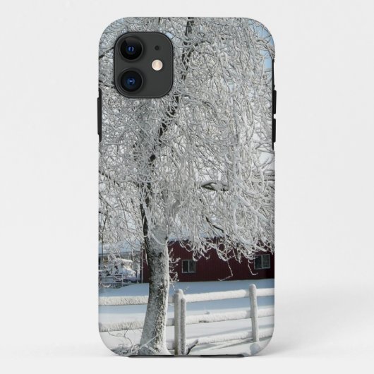 Winterbäume Case-Mate iPhone Hülle (Rückseite)