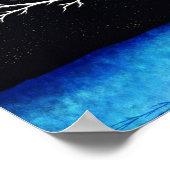 Winterbäume - Digitale Kunstdrucke Poster (Ecke)