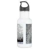 Winterbäume Edelstahlflasche (Rückseite)