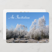 WINTERBÄUME EINLADUNG (Vorne/Hinten)