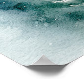 Winterbäume Feiertag Begrüßungszeichen Poster (Ecke)