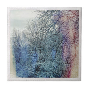 Winterbäume Fliese