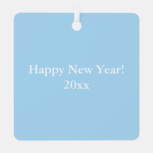 Winterbäume frohe Weihnachten Ornament Aus Metall (Rückseite)