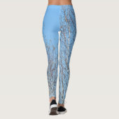 Winterbäume gegen den blauen Himmel Leggings (Rückseite)