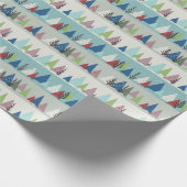 Winterbäume Geschenkpapier (Ecke)