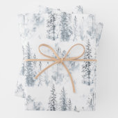 Winterbäume Geschenkpapier Set (Beispiel)