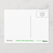 Winterbaume - grüne Postkarte (Rückseite)