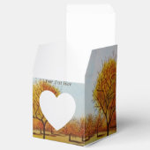 Winterbäume im Herbst landschaftliche Landschaft Geschenkschachtel (Geöffnet)