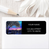 Winterbäume Impressionismus Sonnenaufgangslandscha (Insitu)