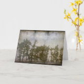 Winterbäume Karte (Gelbe Blume)