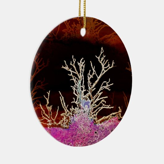 WINTERBÄUME KERAMIK ORNAMENT (Rechts)