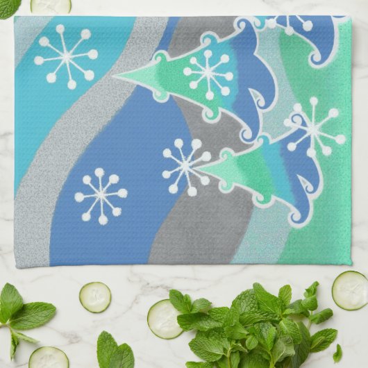 Winterbaume Küchentücher (Gefaltet)