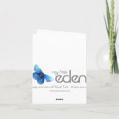 "Winterbäume" Kunstkarte Feiertagskarte (Rückseite)