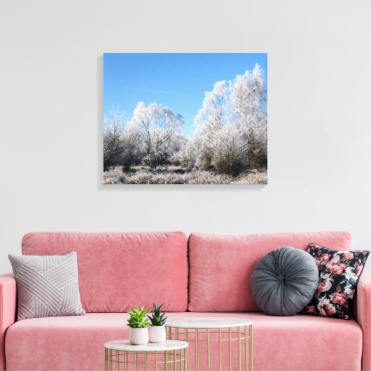 WINTERBÄUME LEINWANDDRUCK (Insitu (Wohnzimmer))