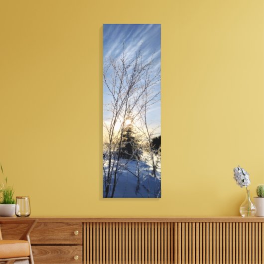 Winterbäume Leinwanddruck (Insitu (Wohnzimmer))