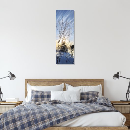 Winterbäume Leinwanddruck (Insitu (Schlafzimmer))