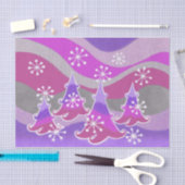 Winterbaume Lila Gewebepapier Seidenpapier (Handwerk)
