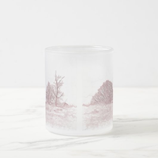 WINTERBÄUME MATTGLASTASSE (Mittel)