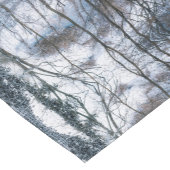 Winterbäume mit schneebedecktem Tischtennis Kurzer Tischläufer (Ecke)