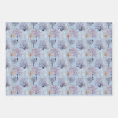 Winterbäume Modernes botanisches Wasserfarbenmuste Geschenkpapier Set (Vorderseite 3)