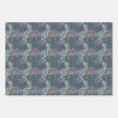 Winterbäume Modernes botanisches Wasserfarbenmuste Geschenkpapier Set (Vorderseite 2)