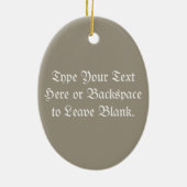 Winterbäume Personalisierte Winterdekoration Keramikornament (Hinten)