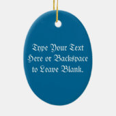 Winterbäume Personalisierte Winterdekoration Keramikornament (Hinten)