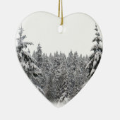 Winterbäume Personalisierte Winterdekoration Keramikornament (Rechts)