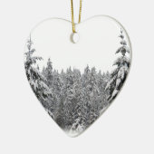 Winterbäume Personalisierte Winterdekoration Keramikornament (Links)