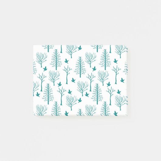 Winterbäume Post-it Klebezettel (Vorderseite)