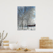 Winterbäume Poster (Küche)