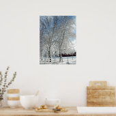 Winterbäume Poster (Küche)