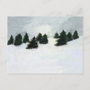Winterbäume Postkarte