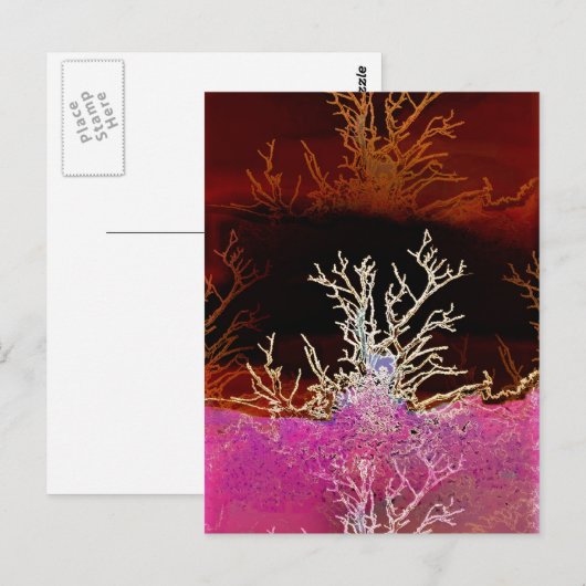 WINTERBÄUME POSTKARTE (Vorne/Hinten)