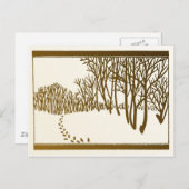 Winterbäume Postkarte (Vorne/Hinten)