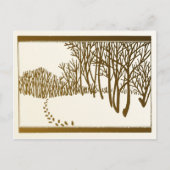 Winterbäume Postkarte (Vorderseite)