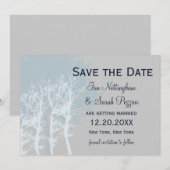 Winterbäume Save the Date Hochzeit (Vorne/Hinten)