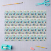 Winterbäume Seidenpapier (Basteln)