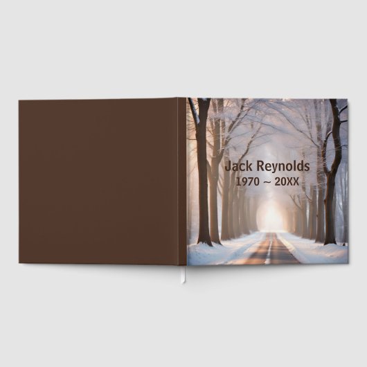 Winterbäume Tunnel des Lichts Gästebuch (Voll)