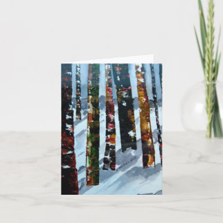 Winterbaumen Leere Mitteilungskarten