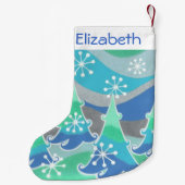 Winterbaumen Name Strumpf Kleiner Weihnachtsstrumpf (Rückseite)